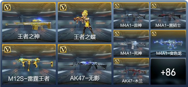 穿越火线：枪战王者V4 3王者武器 95英雄武器 5英雄角色 104万化 专家S