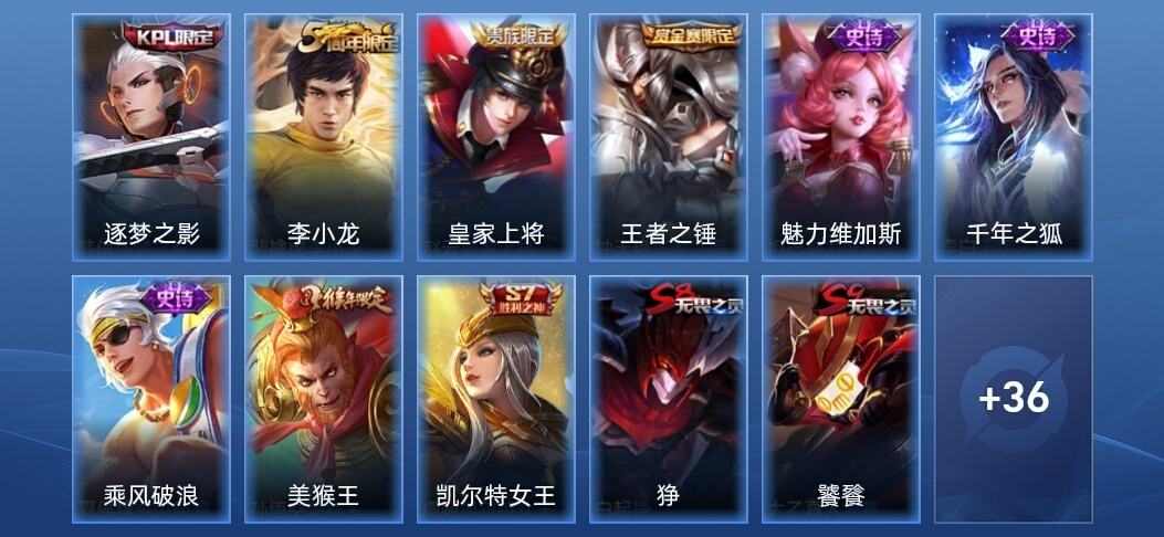王者荣耀V5 7史诗 47皮肤 秩序白银II