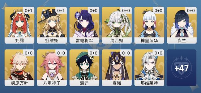 原神28黄 23角色黄 5武器黄 18五星角色 5五星武器 女主 57级