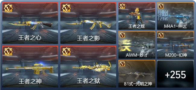 穿越火线：枪战王者V5 23王者 264英雄武器 8英雄角色 398万化 枪神