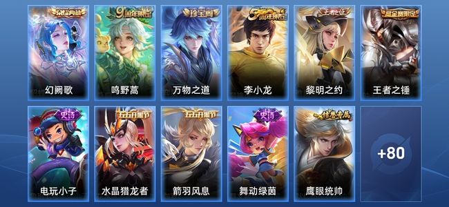 王者荣耀1典藏 1传说 19史诗 91皮肤 至尊星耀V