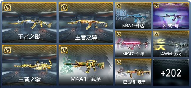 穿越火线：枪战王者V8 24王者武器 211英雄武器 4英雄角色 578万化 枪皇S