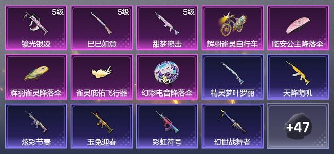 和平精英1载具 3升级枪 48枪皮 15套装 13889热力 星钻