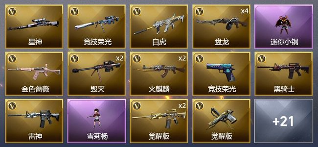 穿越火线（CF）2王者武器 47V武器 1V角色 20皮肤 可排位 大师