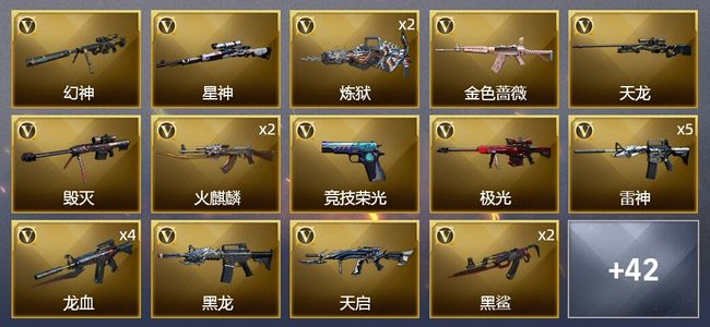 穿越火线（CF）3王者武器 79V武器 3V角色 17皮肤 可排位 新锐