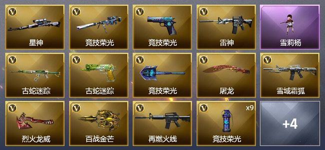 穿越火线（CF）41V武器 1V角色 1皮肤 可排位 传奇