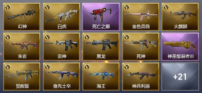 穿越火线（CF）42V武器 11皮肤 可排位 枪王