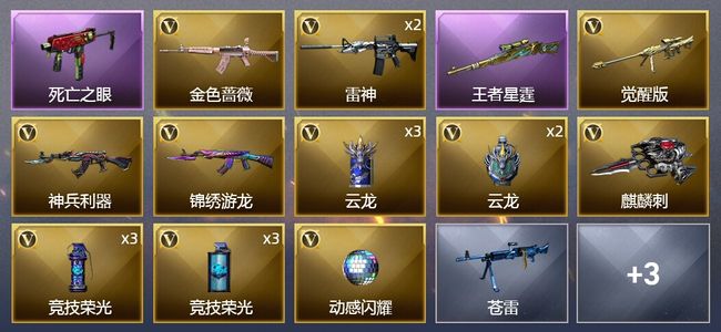 穿越火线（CF）1王者武器 19V武器 1V角色 5皮肤 可排位 精英