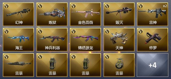 穿越火线（CF）15V武器 10皮肤 可排位 传奇