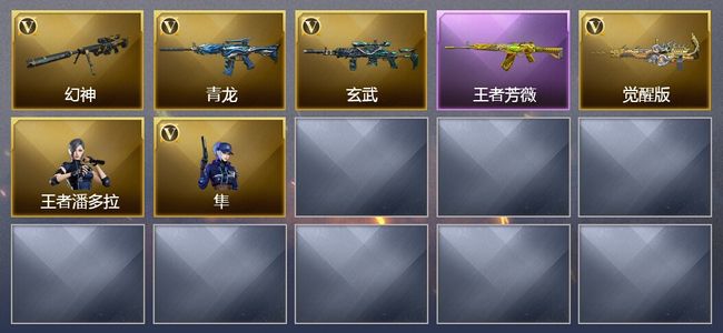 穿越火线（CF）1王者武器 4V武器 1V角色 1皮肤 可排位 新锐