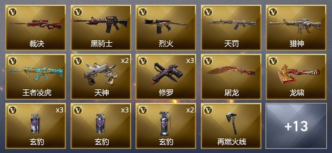 穿越火线（CF）33V武器 2V角色 5皮肤 可排位 新锐