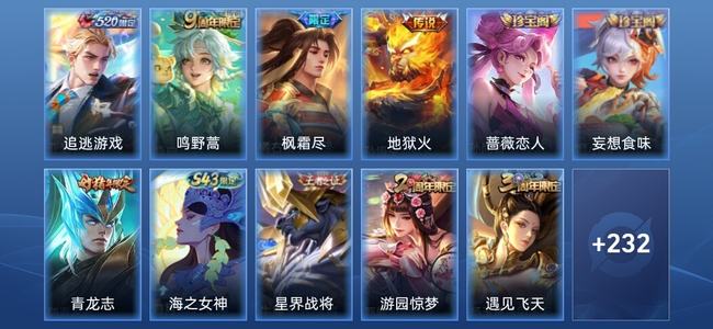 王者荣耀V6 4传说 71史诗 244皮肤 永恒钻石IV