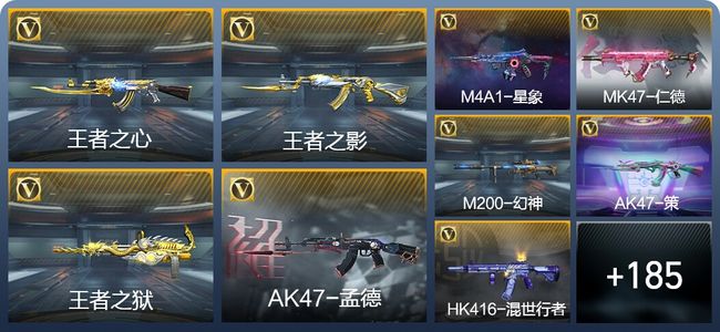 穿越火线：枪战王者11王者武器 194英雄武器 6英雄角色 318万化 枪皇