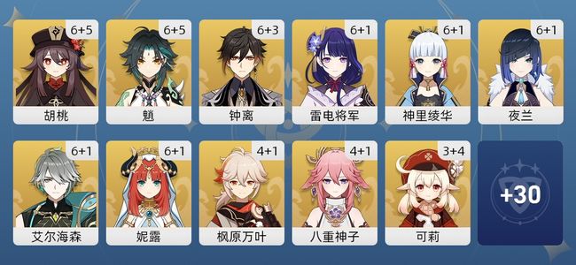 原神257黄 169角色黄 88武器黄 41五星角色 52五星武器 女主 60级