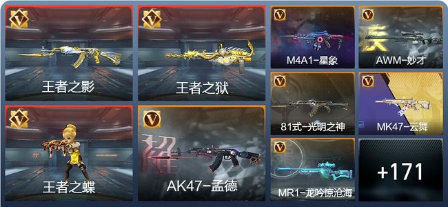 穿越火线：枪战王者V6 13王者 216英雄武器 7英雄角色 341万化 枪神