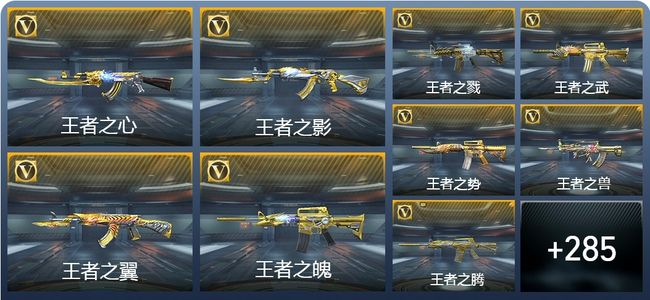 穿越火线：枪战王者V9 39王者武器 295英雄武器 11英雄角色 578万化 大师S