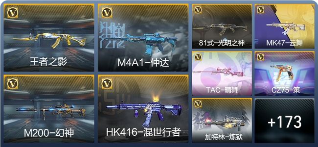 穿越火线：枪战王者V5 2王者武器 182英雄武器 6英雄角色 410万化 大师