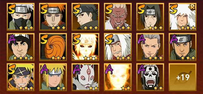 火影忍者V9 10S忍 26A忍 118忍 1356S碎片 15通灵 400W战力 上忍