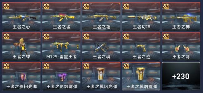 穿越火线：枪战王者V8 33王者 239英雄武器 5英雄角色 441万化 新锐