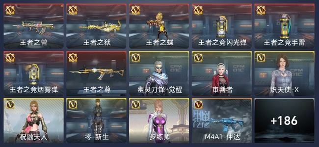 穿越火线：枪战王者V5 7王者 195英雄武器 6英雄角色 316万化 新锐