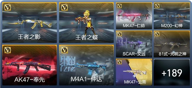 穿越火线：枪战王者V5 19王者武器 209英雄武器 4英雄角色 403万化 枪皇S