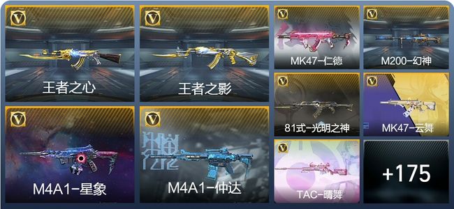 穿越火线：枪战王者V7 16王者武器 184英雄武器 4英雄角色 281万化 枪皇S