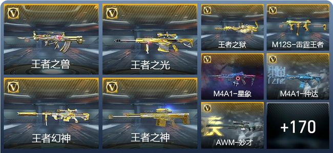 穿越火线：枪战王者9王者武器 179英雄武器 5英雄角色 372万化 专家S