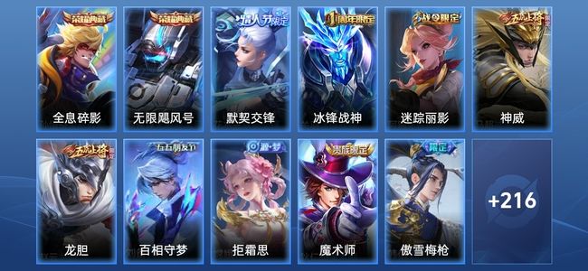 王者荣耀V8 2典藏 29传说 62史诗 228皮肤 121英雄 荣耀王者