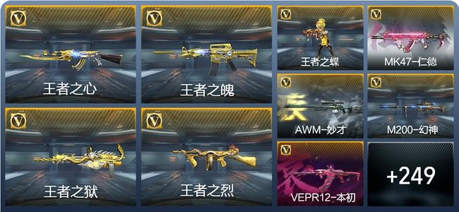 穿越火线：枪战王者V8 14王者武器 258英雄武器 13英雄角色 449万化 枪王S