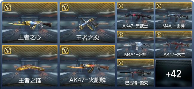 穿越火线：枪战王者V3 3王者武器 56英雄武器 1英雄角色 143万化 专家