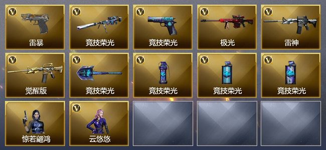 穿越火线（CF）1王者武器 28V武器 3V角色 可排位