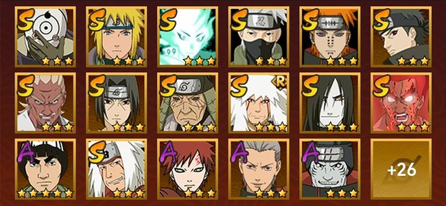 火影忍者V10 14S忍 29A忍 144忍 1789S碎片 16通灵 600W战力 见习