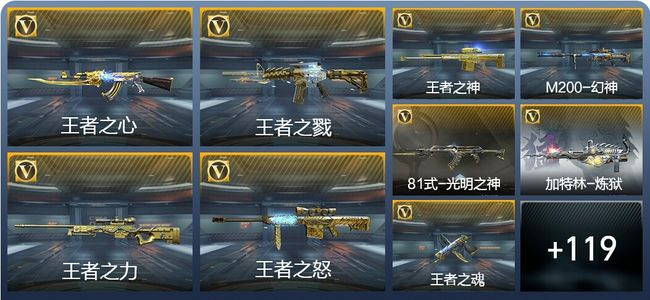 穿越火线：枪战王者【苹果版】V9 14王者武器 141英雄武器 5英雄角色 209万化 大师