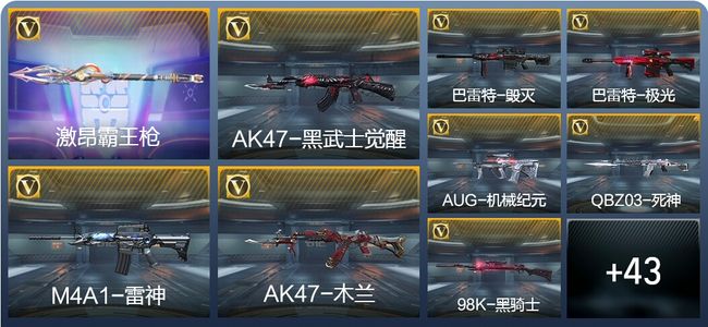 穿越火线：枪战王者59英雄武器 1英雄角色 10万化 精英