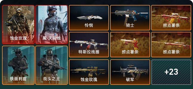 三角洲行动总资产125.9M 7干员外观 1传说近战 30传说枪械 黑鹰