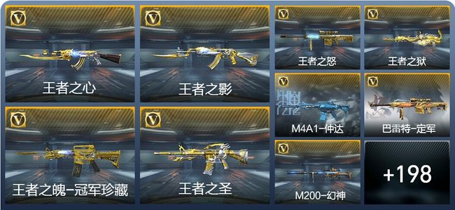 穿越火线：枪战王者12王者武器 207英雄武器 10英雄角色 354万化 专家S