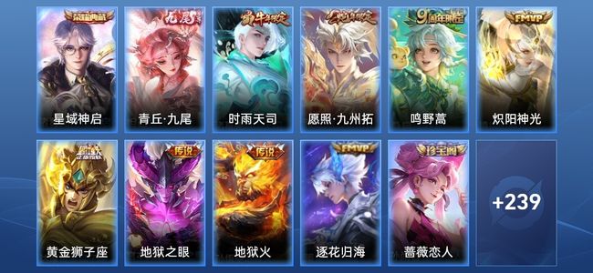 王者荣耀【苹果版】V5 1典藏 1无双 8传说 65史诗 251皮肤 至尊星耀V