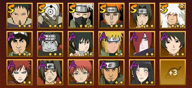 火影忍者V7 6S忍 14A忍 78忍 872S碎片 12通灵 300W战力 上忍