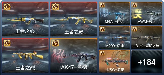 穿越火线：枪战王者V7 炫闪12王者 193英雄武器 4英雄角色 307万化 枪皇SSS