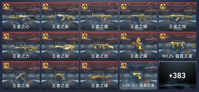 穿越火线：枪战王者V8 47王者 382英雄武器 15英雄角色 574万化 新锐