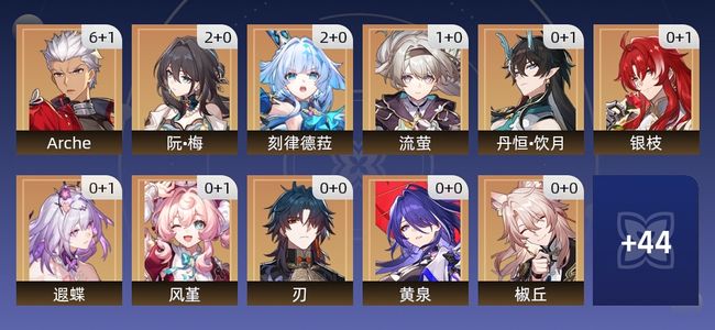 崩坏：星穹铁道99黄 57角色黄 42光锥黄 33五星角色 16五星光锥 70级 男主