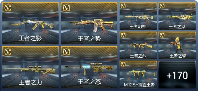 穿越火线：枪战王者V8 33王者武器 192英雄武器 8英雄角色 310万化 枪王S