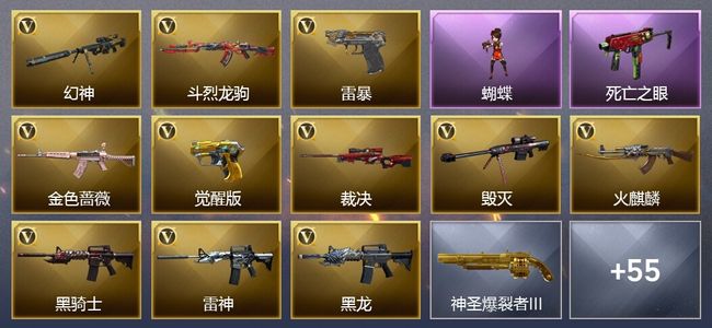 穿越火线（CF）3王者武器 74V武器 30皮肤 可排位 枪王