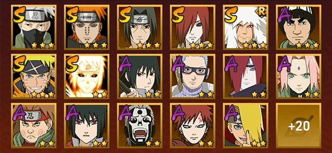 火影忍者V7 7S忍 30A忍 124忍 1020S碎片 14通灵 500W战力 前1000名 暗部