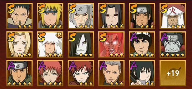 火影忍者V8 10S忍 26A忍 157忍 1685S碎片 14通灵 700W战力 前500名 暗部