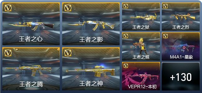 穿越火线：枪战王者V7 18王者武器 153英雄武器 5英雄角色 40万化 大师SS