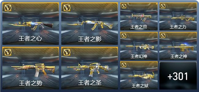 穿越火线：枪战王者33王者武器 310英雄武器 14英雄角色 676万化 枪王