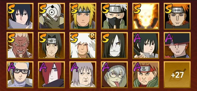 火影忍者V7 10S忍 23A忍 130忍 1S碎片 15通灵 600W战力 见习