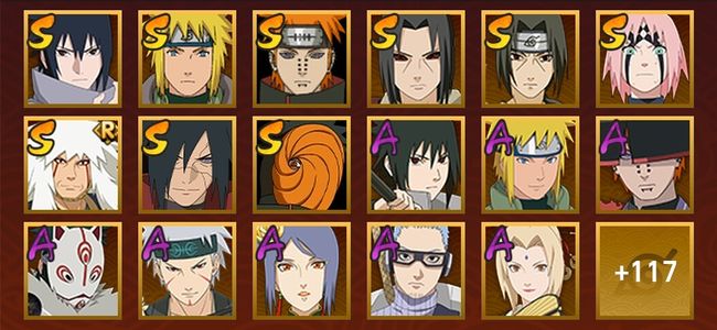 火影忍者V11 10S忍 36A忍 154忍 1483S碎片 15通灵 500W战力 见习