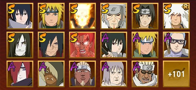 火影忍者V4 10S忍 25A忍 124忍 1303S碎片 14通灵 500W战力 见习